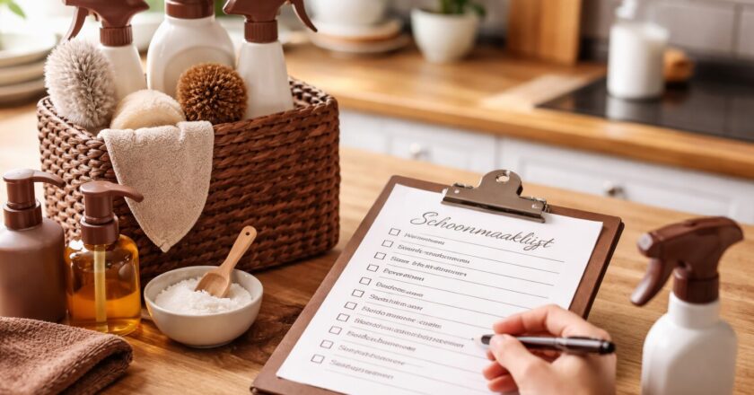 Een doordachte huis schoonmaken lijst: zo wordt schoonmaken een rustgevend ritueel