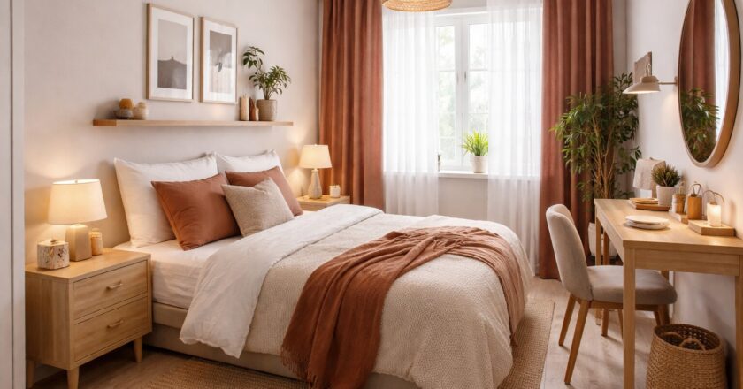 Inrichting van een kleine slaapkamer: slimme keuzes voor een groots effect