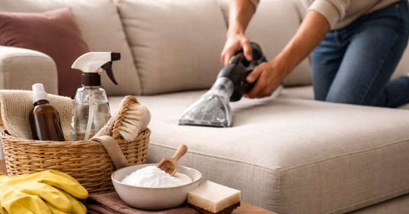 Hoe een stoffen bank schoonmaken het comfort en de uitstraling van je interieur versterkt